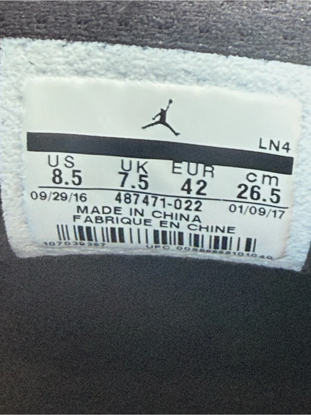 Men's Black Jordan’s Athletic Sneakers with Gold Accents